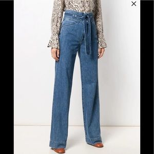NWT J Brand Sukey High-Rise Wide-Leg Jeans